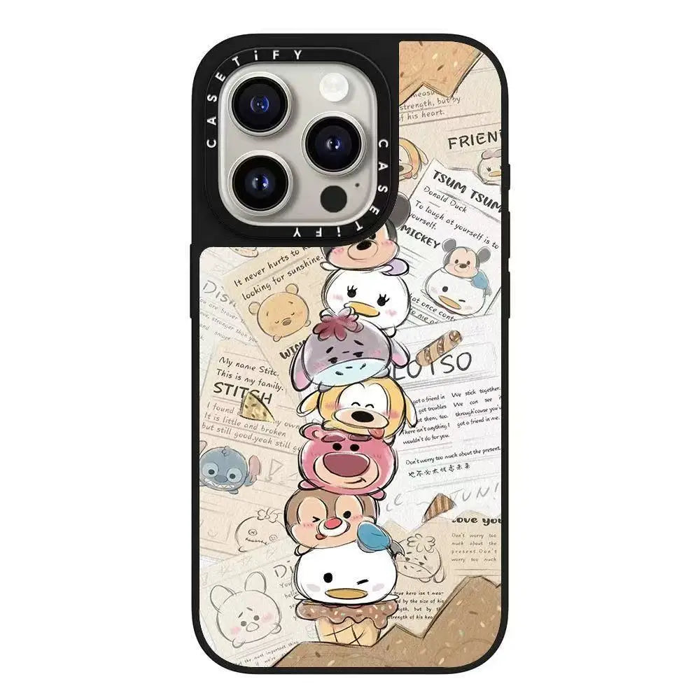 Cute Cartoon Pet Ice Cream Party Phone Case Collaborative Series for iPhone 16 pro Max Adorable Animal Design Mobile Cover Cute Cartoon Pet Ice Cream Party Phone Case Collaborative Series for iPhone 16 pro Max Adorable Animal Design Mobile Cover